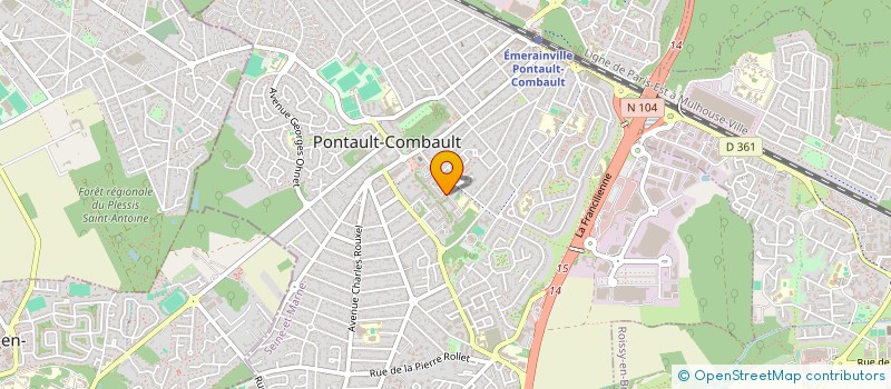 localisation de l'entreprise LA COURTE ECHELLE à PONTAULT-COMBAULT