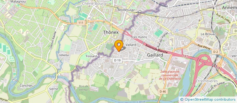 localisation de l'entreprise LA COURTE ECHELLE  GAILLARD