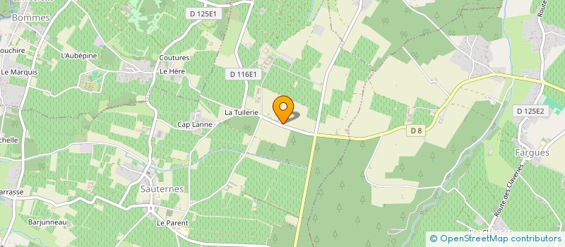 localisation de l'entreprise LA COURTE ECHELLE  SAUTERNES