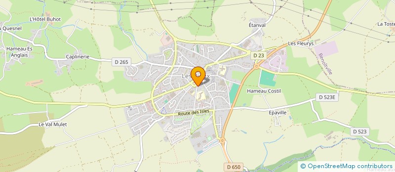 localisation de l'entreprise LA COURTE ECHELLE  LES PIEUX