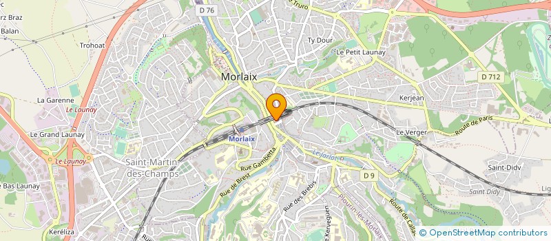 localisation de l'entreprise LA COURTE ECHELLE à MORLAIX