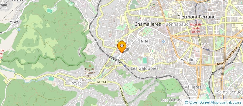 localisation de l'entreprise LA COURTE ECHELLE AUVERGNE COLETTE à CHAMALIERES