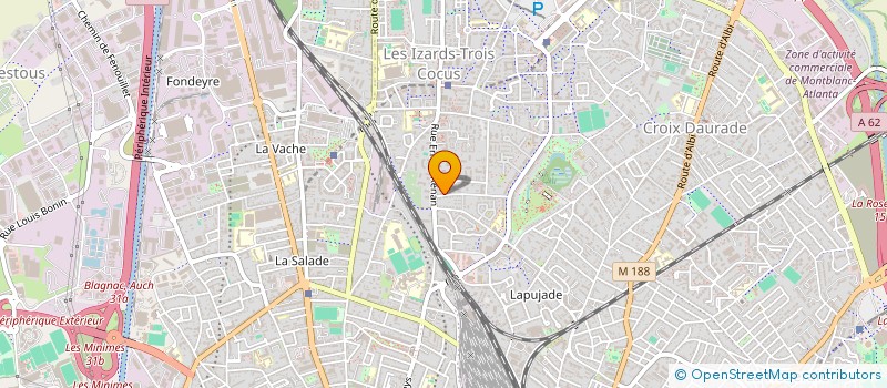 localisation de l'entreprise LA COURTE ECHELLE DE BORDEROUGE à TOULOUSE