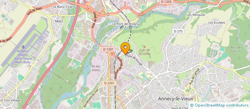 localisation de l'entreprise LA COURTE ECHELLE DYS à ANNECY