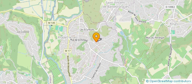 localisation de l'entreprise LA COURTEPOINTE à PRADES-LE-LEZ
