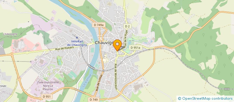 localisation de l'entreprise LA COURTEPOINTIERE  CHAUVIGNY