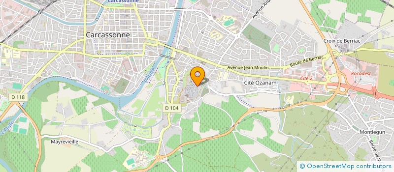 localisation de l'entreprise LA COURTINE à CARCASSONNE