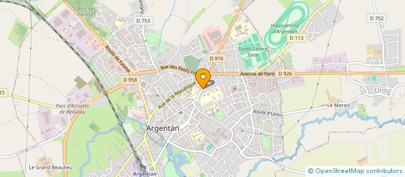 localisation de l'entreprise LA COUSCOUSSERIE à ARGENTAN