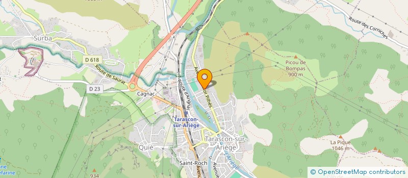 localisation de l'entreprise LA COUSCOUSSIERE à TARASCON-SUR-ARIEGE
