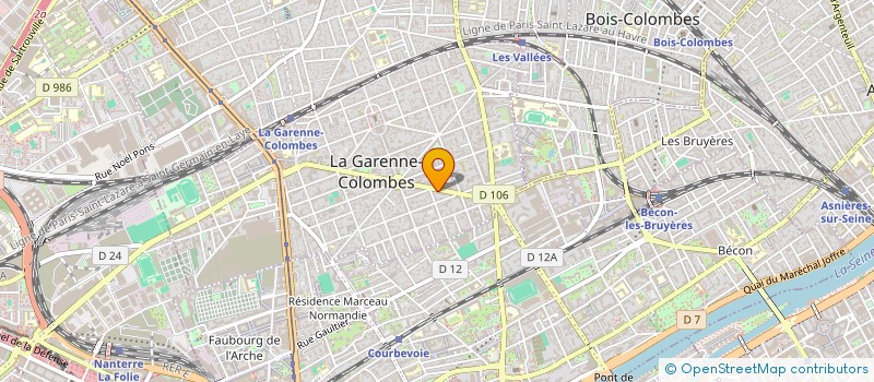 localisation de l'entreprise LA COUSCOUSSIERE DE LA GARENNE  LA GARENNE-COLOMBES