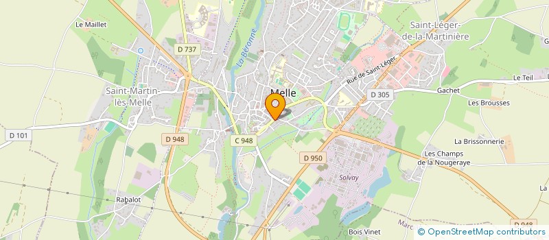 localisation de l'entreprise LA COUSCOUSSIERE DE MELLE  MELLE