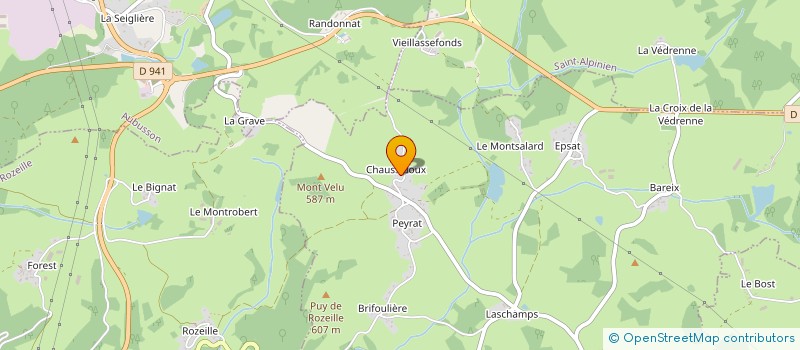 localisation de l'entreprise LA COUSINADE à SAINT-PARDOUX-LE-NEUF