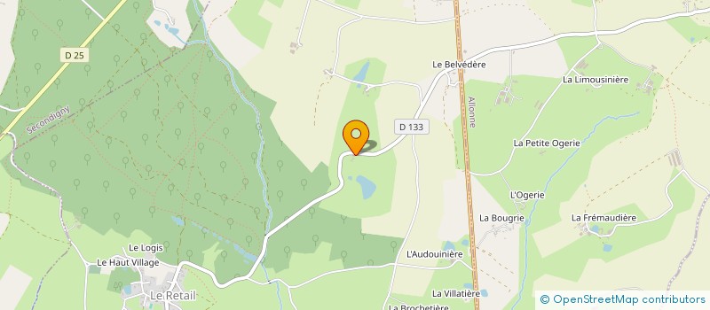 localisation de l'entreprise LA COUSSAYE  LE RETAIL