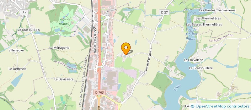 localisation de l'entreprise LA COUTANCIERE  ROCHE SUR YON (LA)