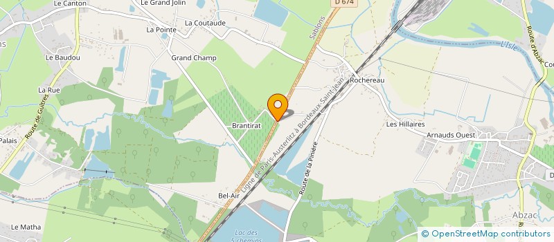 localisation de l'entreprise LA COUTAUDE  SABLONS