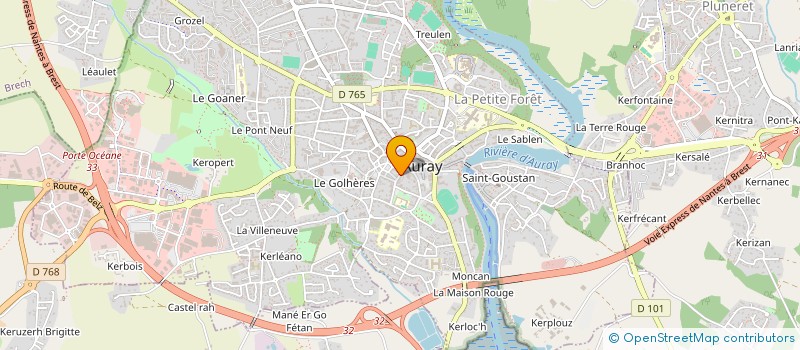 localisation de l'entreprise LA COUTEL'RIE à AURAY