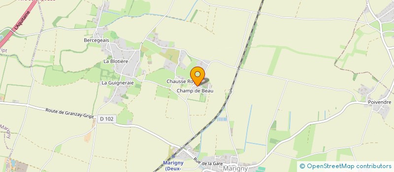 localisation de l'entreprise LA COUTINIERE  MARIGNY