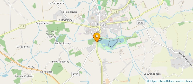 localisation de l'entreprise LA COUTUME  PLESSE