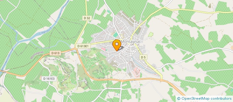 localisation de l'entreprise LA COUTURE GOURMANDE  MONTAGNAC