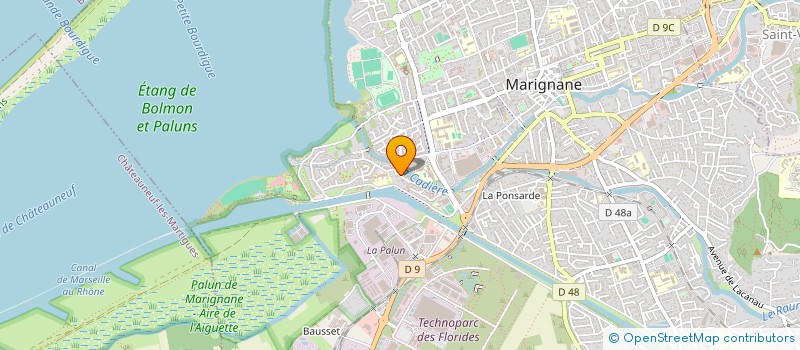 localisation de l'entreprise LA COUTURE POUR TOUTES  MARIGNANE