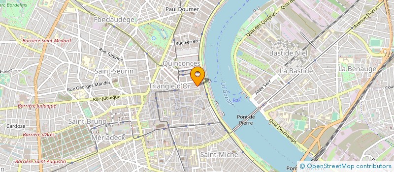 localisation de l'entreprise LA COUVERTURE BORDELAISE à BORDEAUX