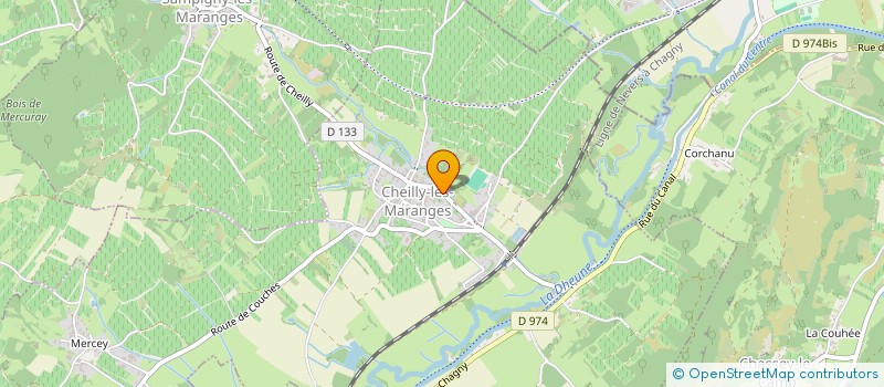 localisation de l'entreprise LA COZANNE  CHEILLY-LES-MARANGES