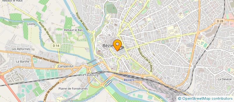 localisation de l'entreprise LA CPA  BEZIERS