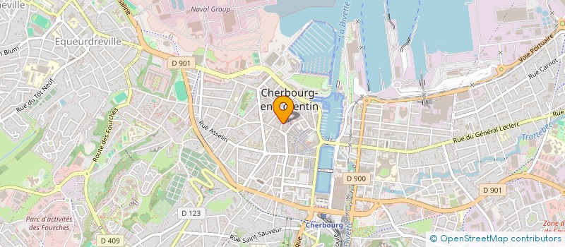 localisation de l'entreprise LA CRABE PRODUCTION  CHERBOURG-EN-COTENTIN