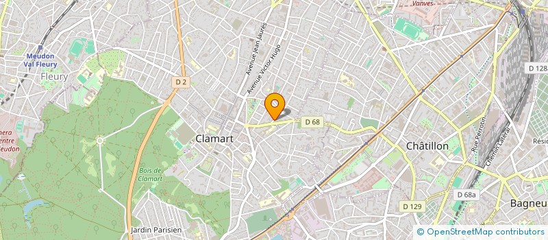 localisation de l'entreprise LA CRAIE BLEUE EDITIONS à CLAMART