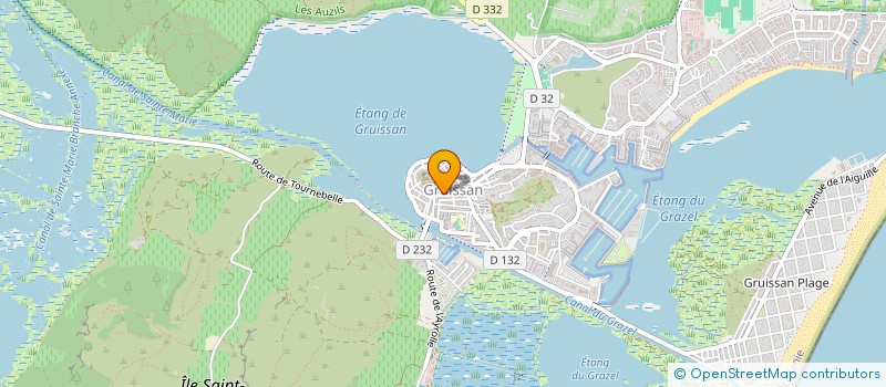 localisation de l'entreprise LA CRANQUETTE  GRUISSAN