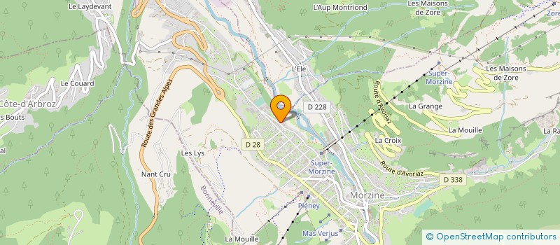 localisation de l'entreprise LA CRAPAHUTE à MORZINE