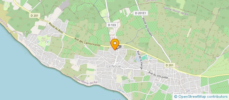 localisation de l'entreprise LA CRAPAUDIERE  SAINTE-MARIE-DE-RE