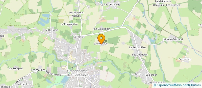 localisation de l'entreprise LA CRAPOUILLERIE  TREILLIERES