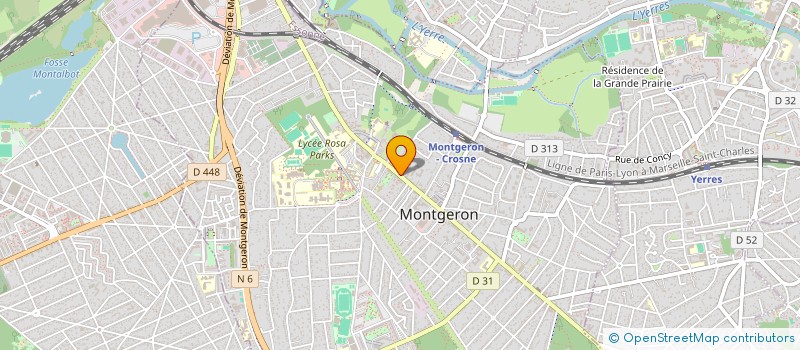 localisation de l'entreprise LA CRAQUANTE à MONTGERON