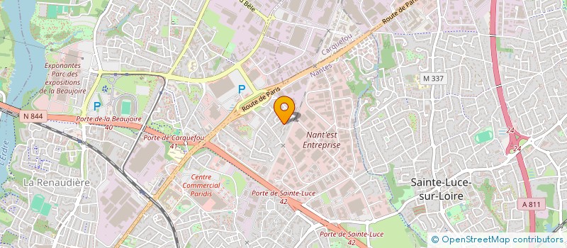 localisation de l'entreprise LA CRAQUELINE à NANTES