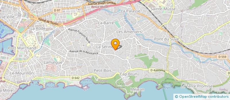 localisation de l'entreprise LA CRAU à TOULON