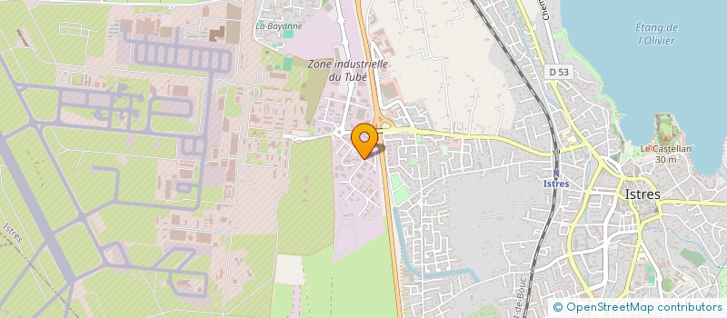 localisation de l'entreprise LA CRAU  ISTRES