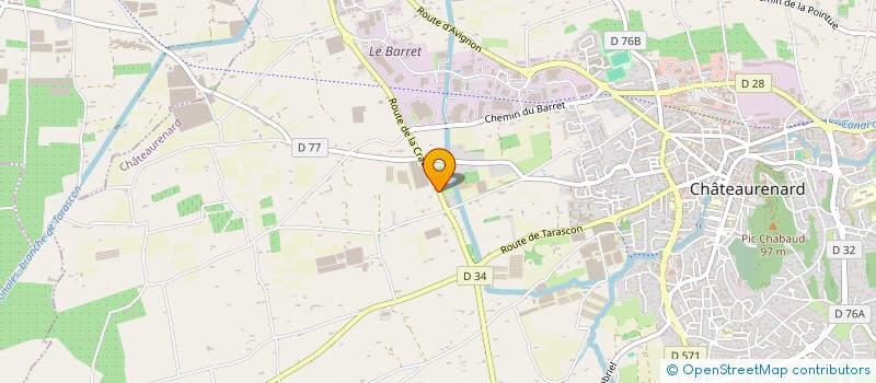 localisation de l'entreprise LA CRAU CARBURANT  CHATEAURENARD