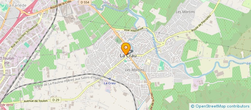 localisation de l'entreprise LA CRAU DIS16 à LA CRAU