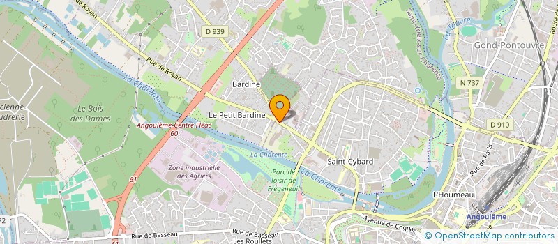 localisation de l'entreprise LA CRAVACHE D'OR à ANGOULEME