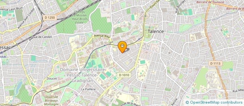 localisation de l'entreprise LA CRAVATE SOLIDAIRE BORDEAUX à TALENCE