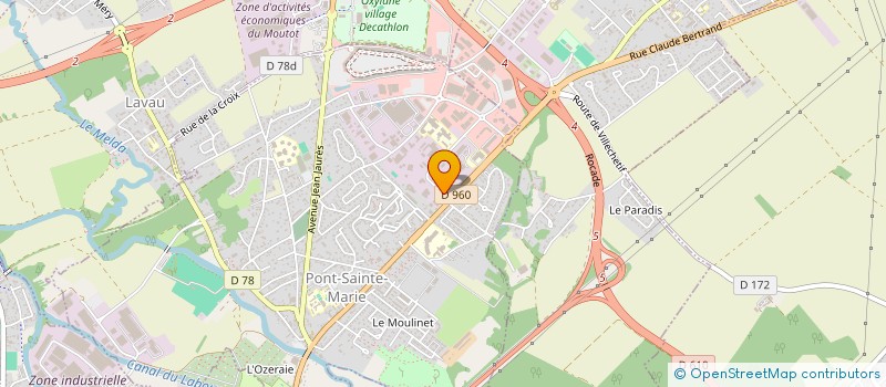 localisation de l'entreprise LA CRAVATE SOLIDAIRE TROYES à PONT-SAINTE-MARIE
