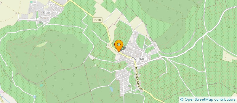 localisation de l'entreprise LA CRAYERE  CRAMANT