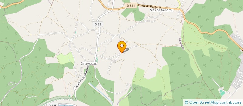 localisation de l'entreprise LA CRAYSSACOISE  CRAYSSAC