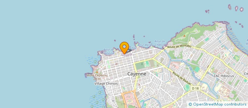 localisation de l'entreprise LA CREATION  CAYENNE