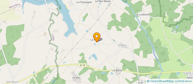 localisation de l'entreprise LA CREATION IMAGEE à VIDEIX
