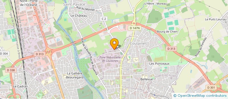 localisation de l'entreprise LA CREATION WEB  COULAINES