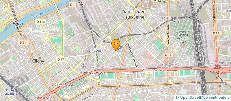 localisation de l'entreprise LA CREATURE à SAINT-OUEN-SUR-SEINE