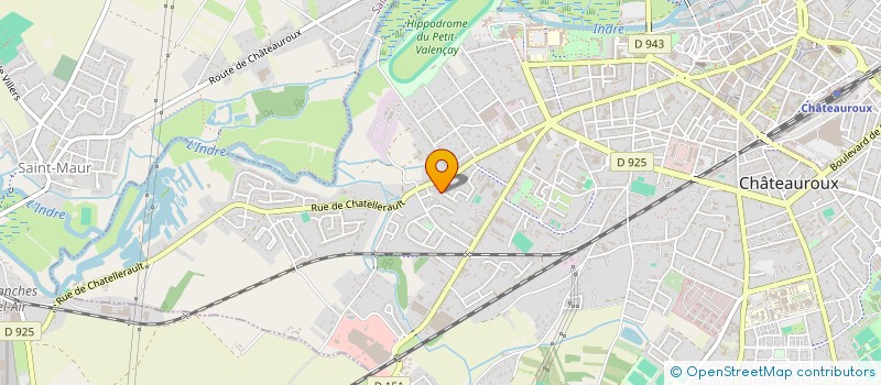 localisation de l'entreprise LA CRECER'L  CHATEAUROUX