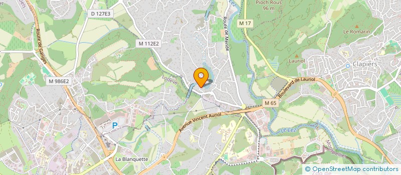 localisation de l'entreprise LA CRECHE  MONTFERRIER-SUR-LEZ